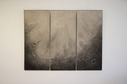 BASSIN by Luc BILLIERES for CASSIOM, Triptych in relief, Moon