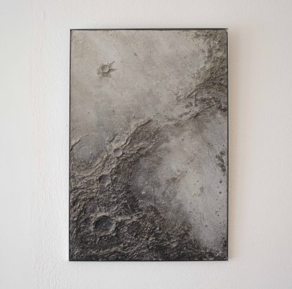 MONTS CASSIOM by Luc Billières, moon relief painting